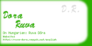 dora ruva business card